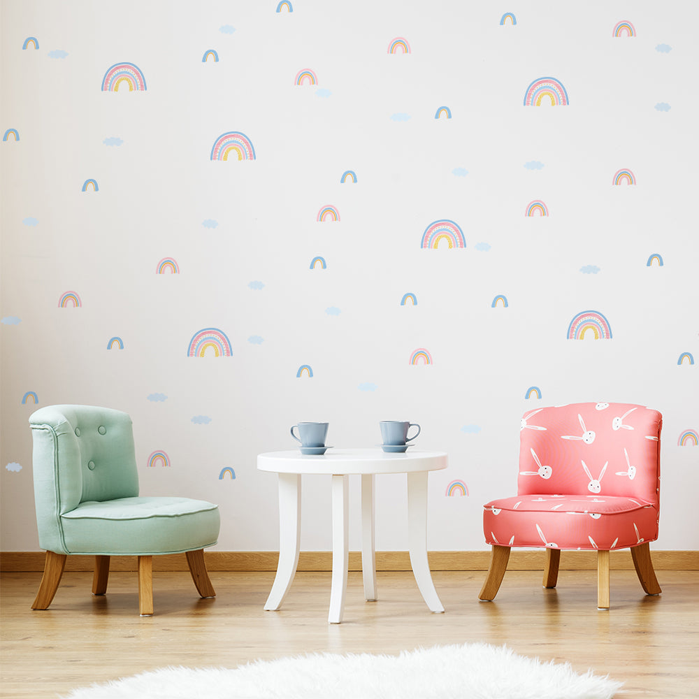 Peel and Stick PVC Small INS Rainbow Wall Stickers