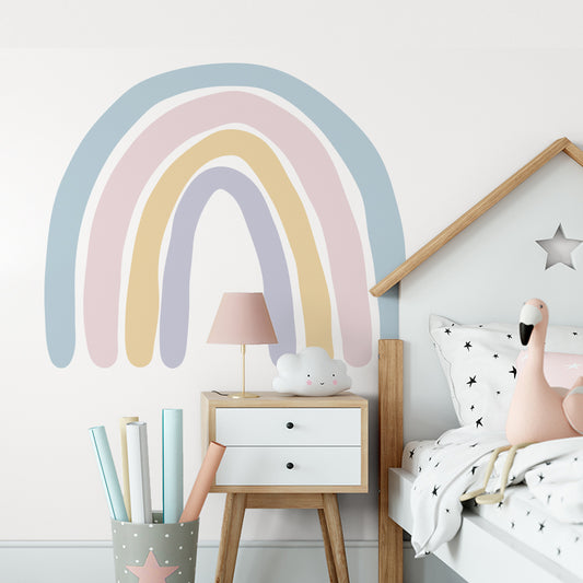 Peel and Stick Large Boho PVC INS Rainbow Wall Stickers