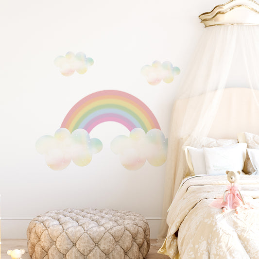 Peel and Stick Large Boho PVC Dream Rainbow Wall Stickers