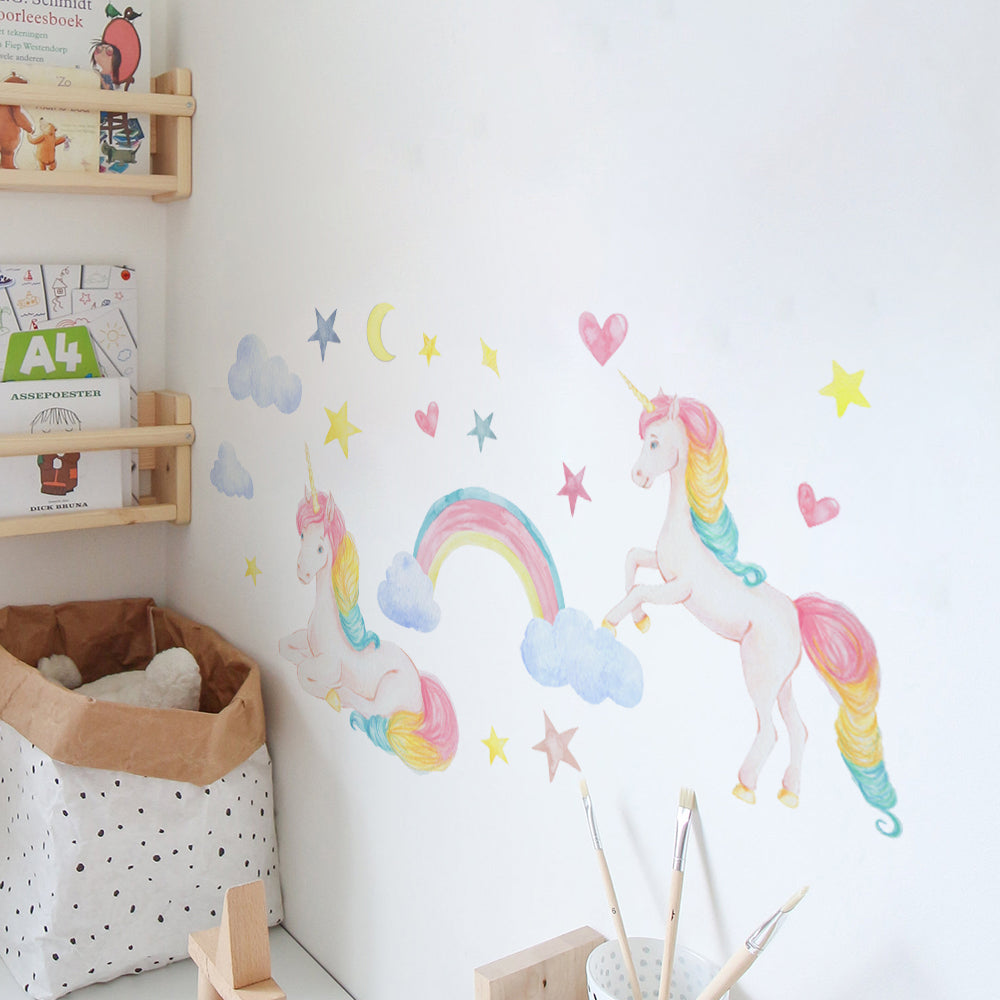 Peel and Stick Large PVC Dreanland Unicorn Sticker