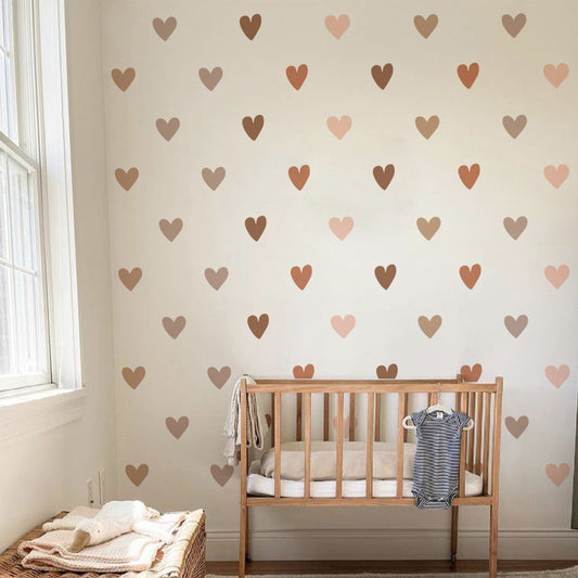 Peel and Stick PVC Large Boho Heart Shape Wall Stickers