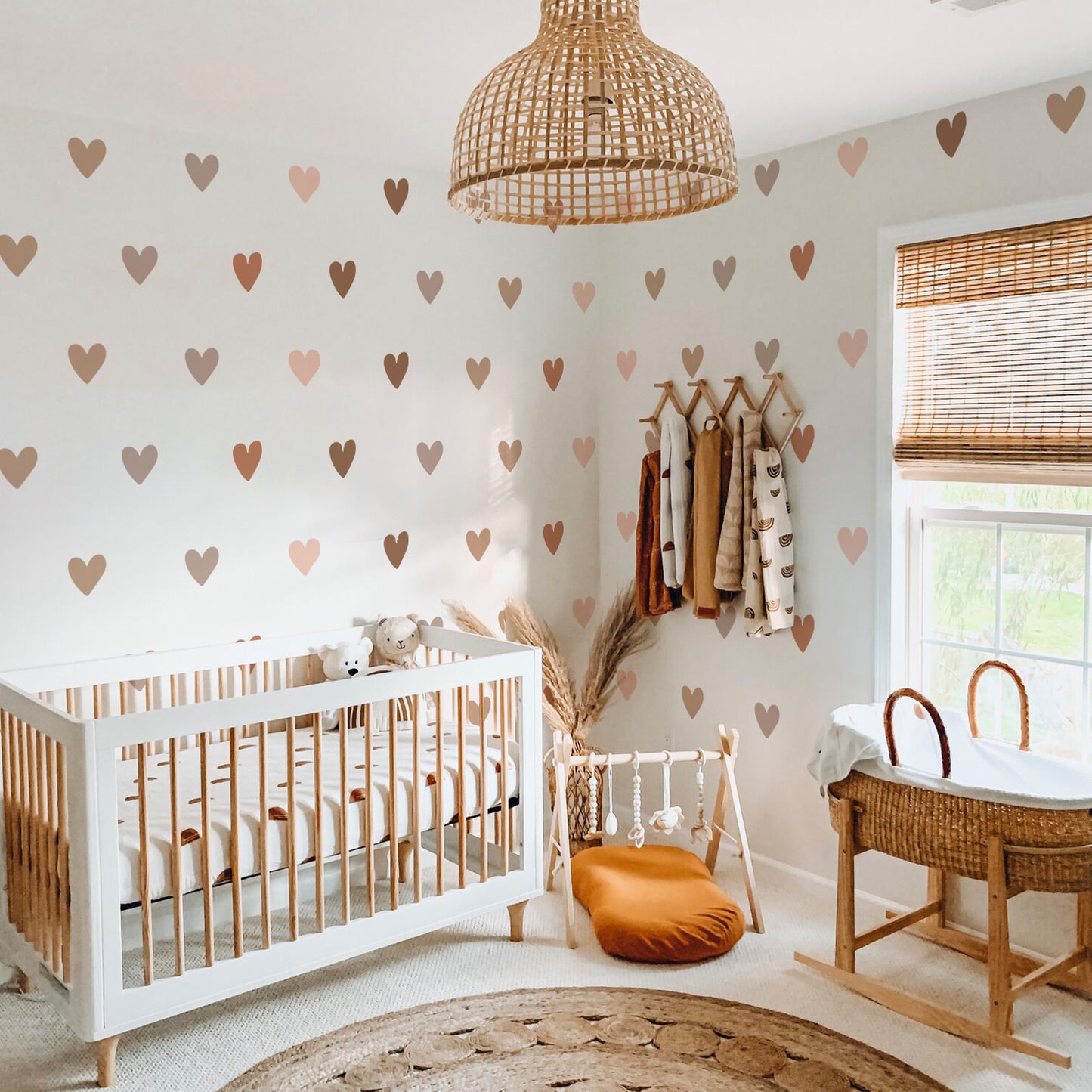 Peel and Stick PVC Large Boho Heart Shape Wall Stickers