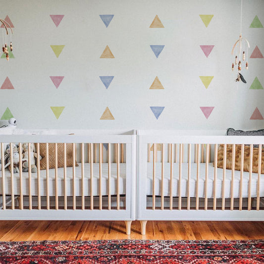 Peel and Stick PVC Large Boho Watercolor Triangle Wall Stickers