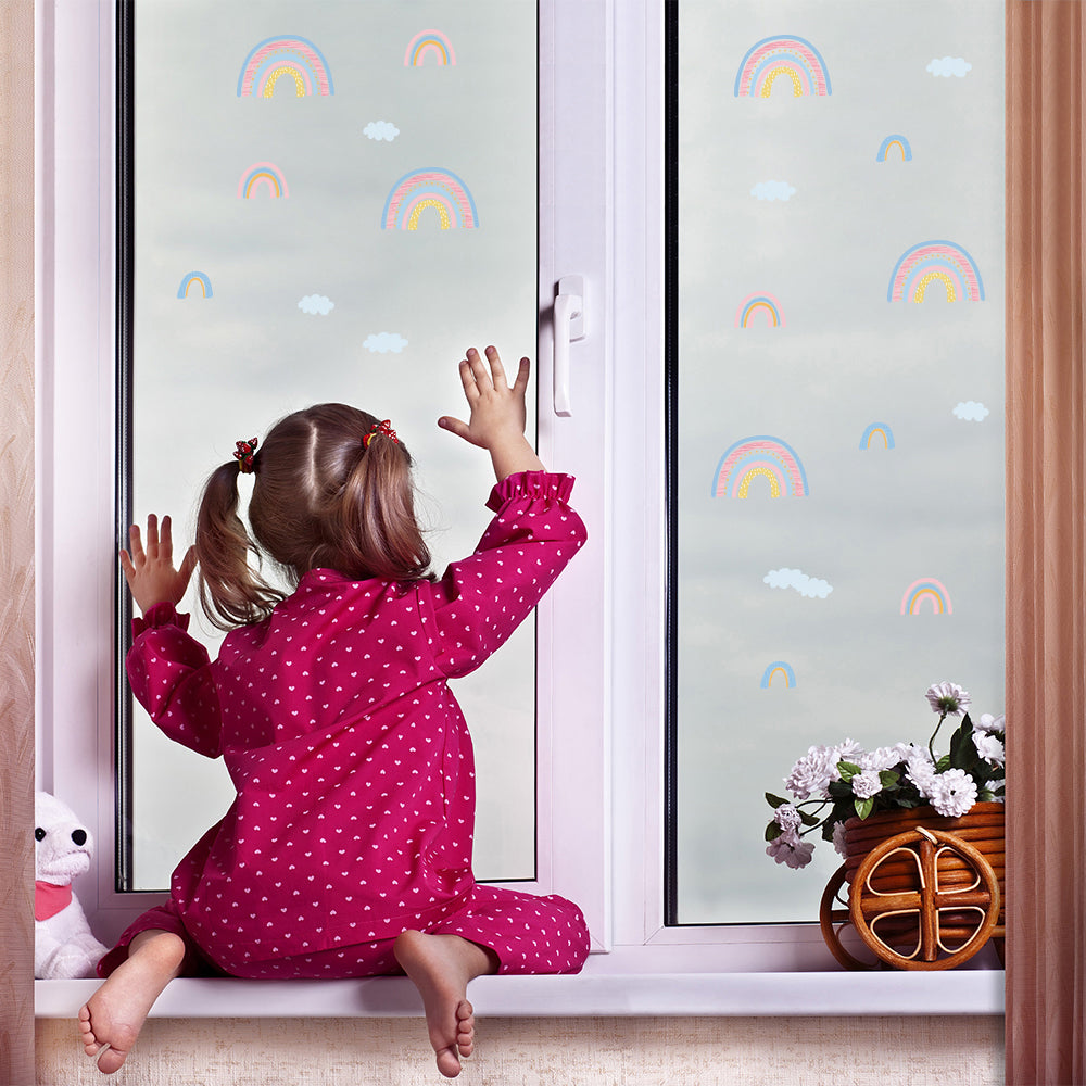 Peel and Stick PVC Small INS Rainbow Wall Stickers