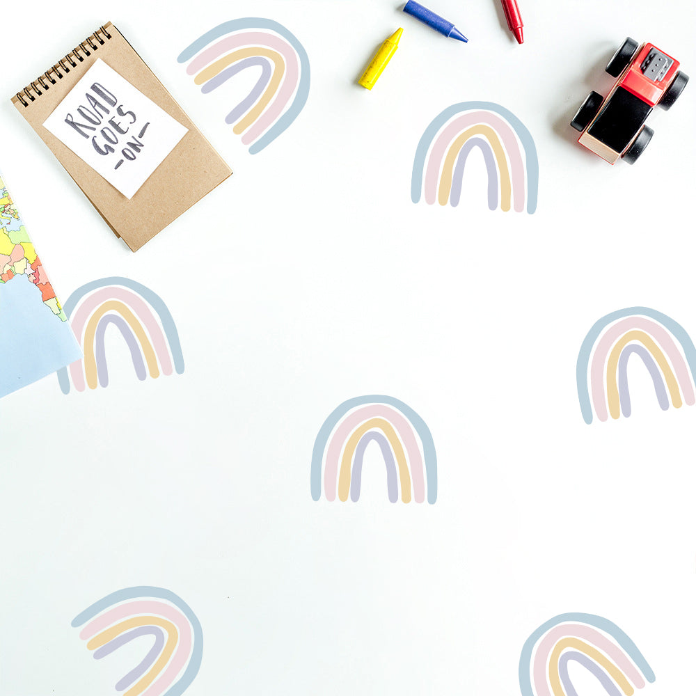 Peel and Stick PVC Small Ins Rainbow Wall Stickers