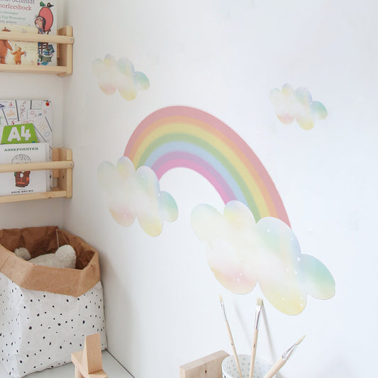 Peel and Stick Large Boho PVC Dream Rainbow Wall Stickers