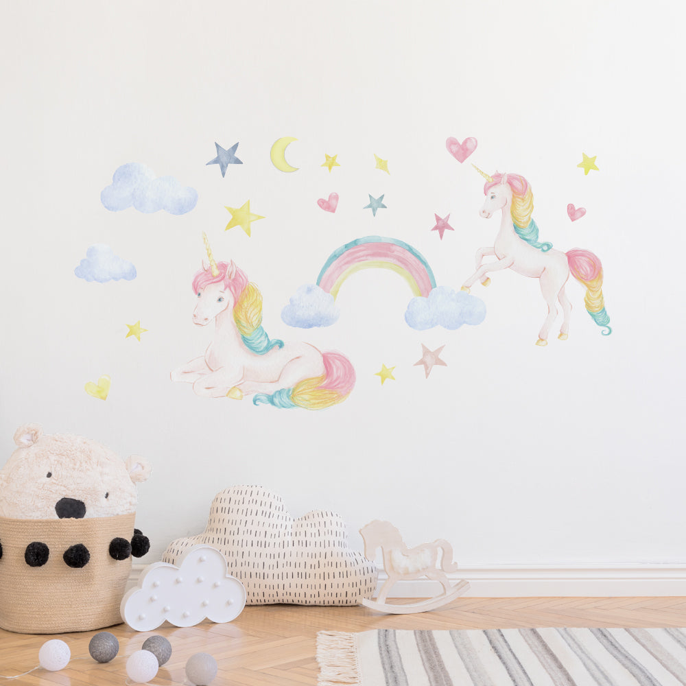 Peel and Stick Large PVC Dreanland Unicorn Sticker