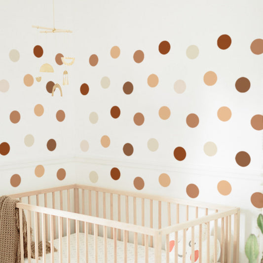 Peel and Stick PVC Large Boho Dot Wall Stickers