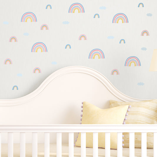 Peel and Stick PVC Small INS Rainbow Wall Stickers